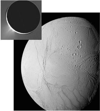 Ongoing Activity on Enceladus Fountains of ice particles and water vapor from the surface of Enceladus indicate that geological