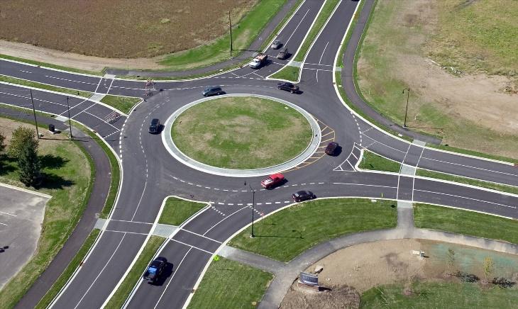 CHAPTER 2 ROUNDABOUT INTERSECTION Overview Roundabouts are becoming more common for controlling traffic at grade intersections.