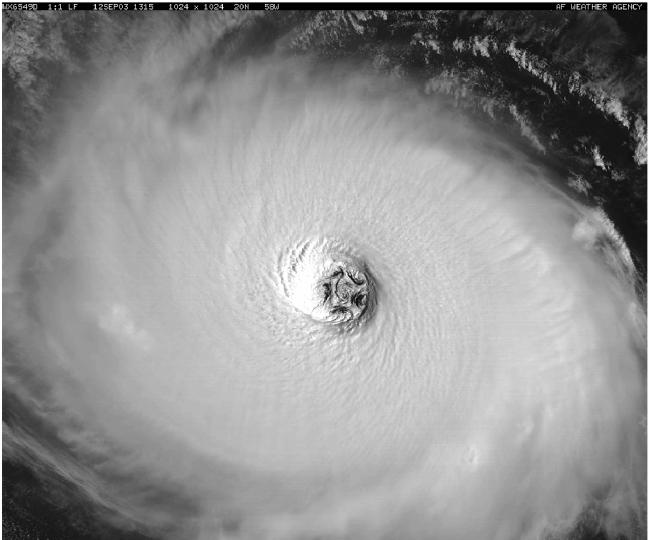 Hurricane Mitch October 26, 1998 COMPUTER GENERATED IMAGE OF HURRICANE MITCH OCTOBER 26, 1998.
