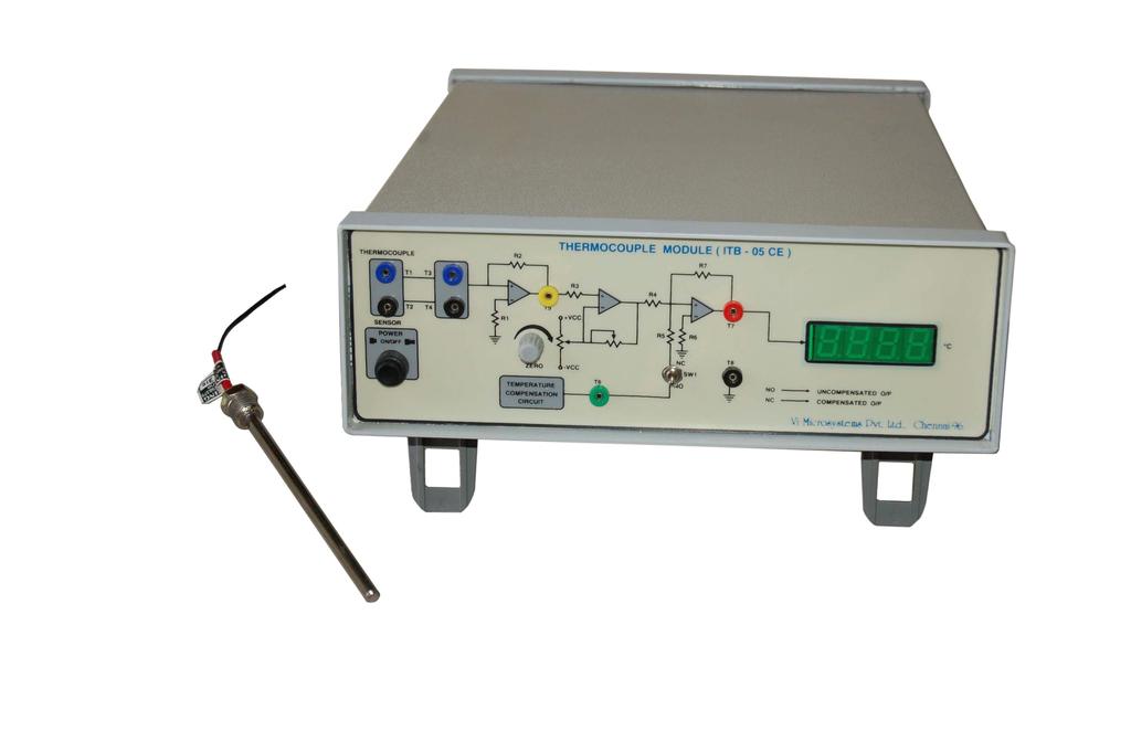 THERMOCOUPLE CHARACTERISTICS TRAINER (Model No : ) User Manual Version 2.0 Technical Clarification /Suggestion : / Technical Support Division, Vi Microsystems Pvt. Ltd.