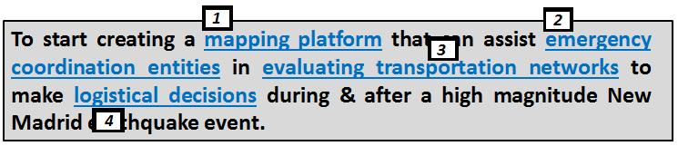 Purpose Statement Keywords 1. Mapping Platform 2.