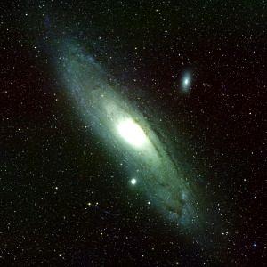 Biggest is Andromeda (Sb - M33) Andromeda is ~3 million light years away (or ~30 MW diameters), has ~1.
