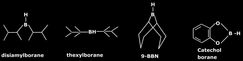 But, the diborane gas is highly toxic, flammable and explosive gas and is more conveniently handled by making it s adduct with an electron-donor such as tetrahydrofuran (THF), dimethylsulfide (DMS)