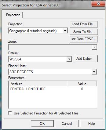 Preparation - Global mapper needs to know the projection of the incoming data to align it correctly -