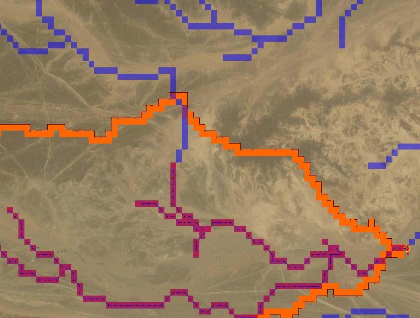 Verifying the Catchment - Stream Direction is modified - However, the catchment boundary is not - Go to DEM > Delineate basin wizard and repeat