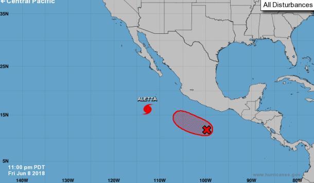 mph (Category 2) No threat to U.S. interests Disturbance 1 (as of 2:00 a.m. EDT) Located 400 miles S of Acapulco, Mexico