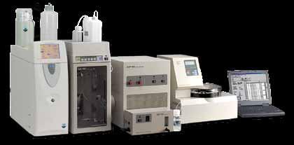 The sample combustion process automates conversion of a solid, liquid, or gaseous sample to an aqueous solution that can be injected directly into an IC system for fully automated sample processing.