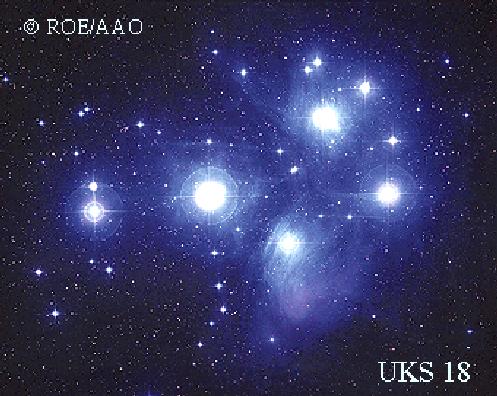 The Pleiades 400 ly away 100 stars within a diameter ~ 10 ly APOD Distinctive H-R diagram for the