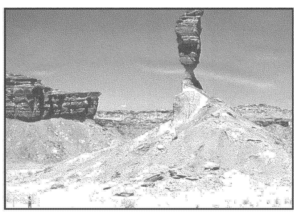 Page 18 61 A sedimentary deposit produced by wind erosion is most likely composed of 64 The picture below shows a geological feature in the Kalahari Desert of southwestern Africa.