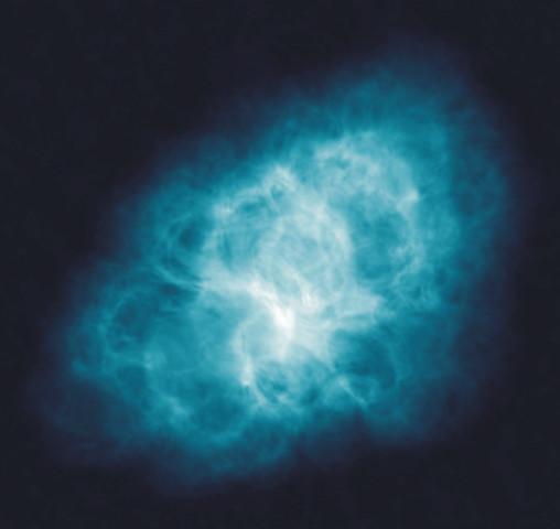 Crab Nebula visible light W.