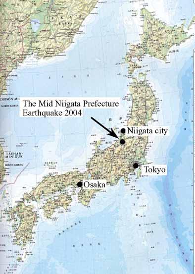 Fig.1 Location map of the Mid Niigata Prefecture Earthquake 2004 2. Outline of the Mid Niigata Prefecture Earthquake in 2004 The main shock had the hypocenter located in 37, 17.