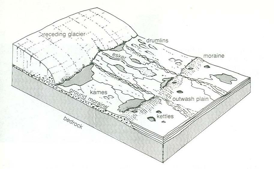 Glacial Deposits at the WNYNSC Glaciers carry and