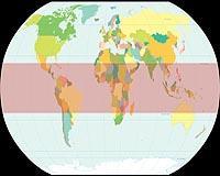 11. Where is the tropical zone located?