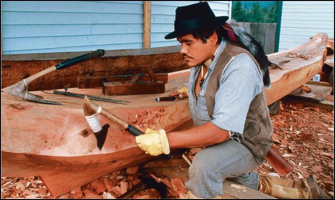 2.2 Physical Properties Examples of Physical Properties This Tlingit carver is using an adze
