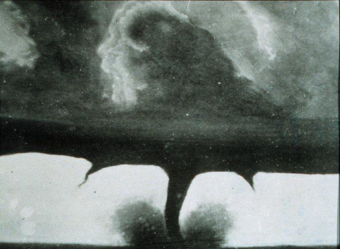 Possibly the first ever tornado