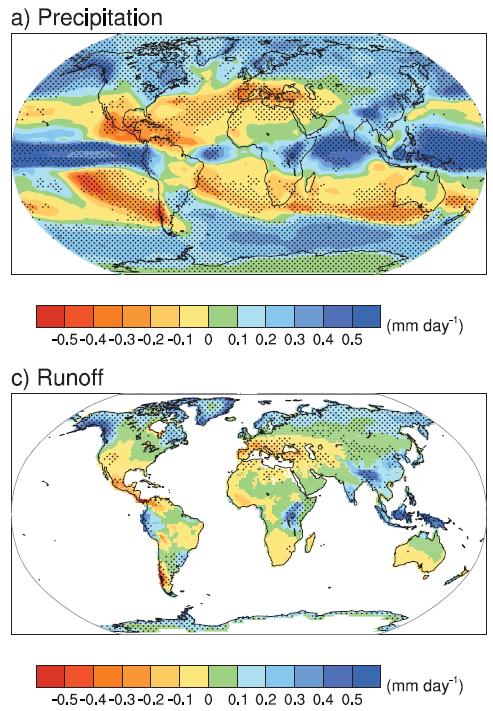 precipitation) and their quantitative estimates of future climate are particularly credible at continental scales and above.