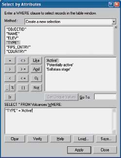 The information now appearing in the lower area of the dialog box ( TYPE = Active ) is known as a query expression. 5. Click the Verify button near the bottom of the dialog box.