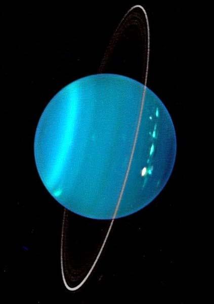 Uranus is a planet (4 times larger than Earth) that orbits between Saturn and Neptune Uranus was discovered in 1781 However, every year when in opposition