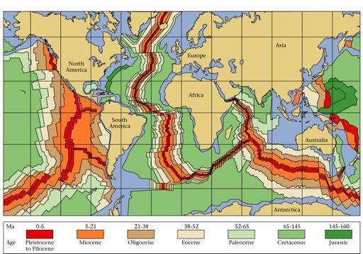 earthquake locations volcano locations sea
