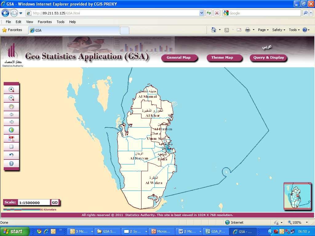 Geo-Statistics Application (GSA) The GSA