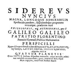 Starry Messenger Galileo s observations were published in the