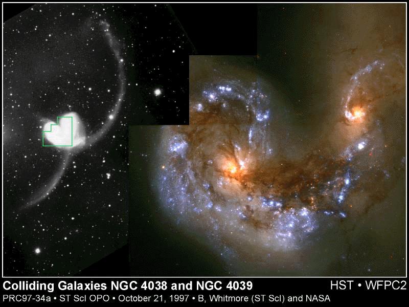 The Antennae Galaxy: mid-merger Rapid burst of