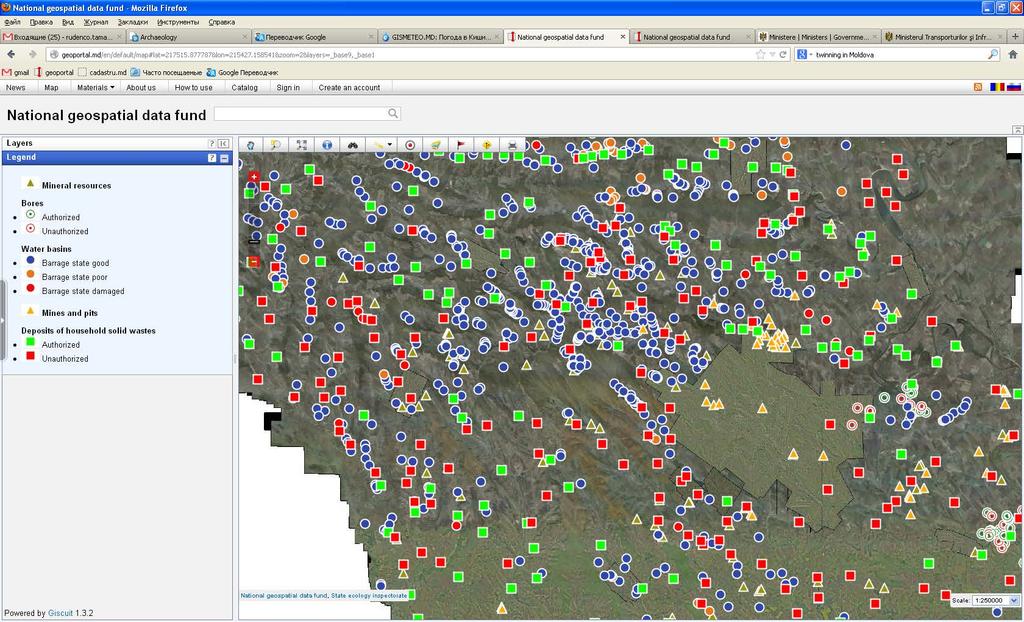 State Ecology Inspectorat created a new data on the geoportal (using the geospatial information)