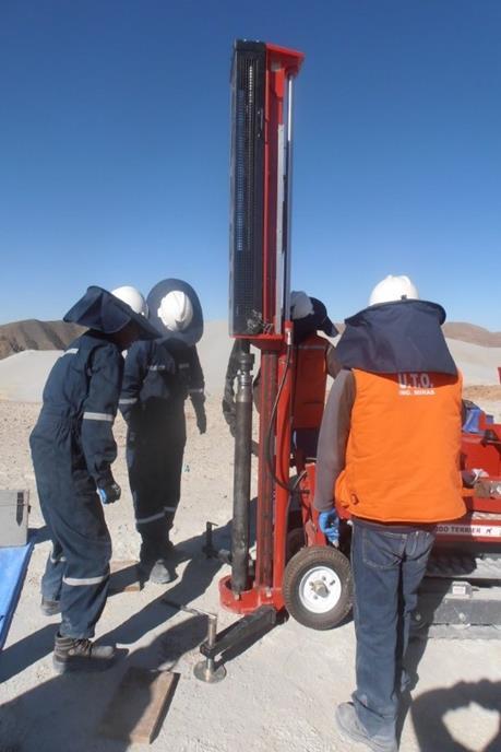 Victory staff and the Bolivian Mining Research Institute of the Mining, Oil and Geotechnics Engineering team of the Oruro Technical University (UTO) have been mobilized to the town of Llallagua and