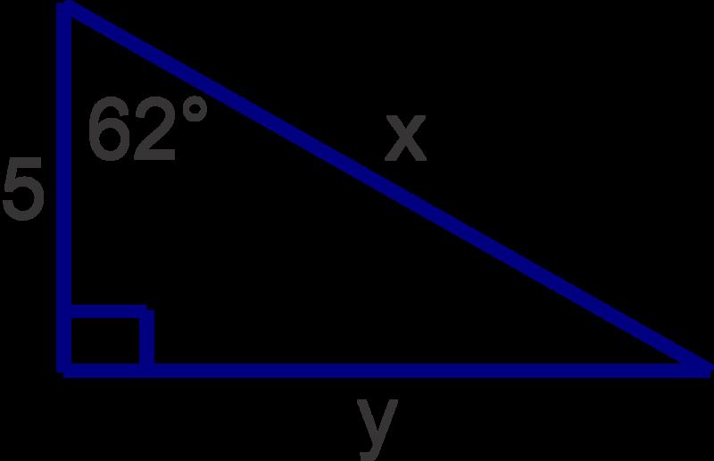 www.ck12.org To find a (the hypotenuse) we can use the opposite side and the sine ratio: sin20 = 9 a, solving as we did in Example B we get a = 9 sin20 26.