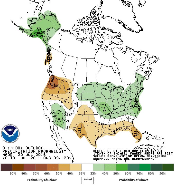 8-14 Day Outlook July 28-Aug 3 NWS Climate Prediction
