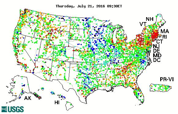 USGS Water Watch Real-time