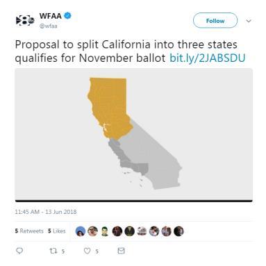 State-Splitting is a debate in other states as well