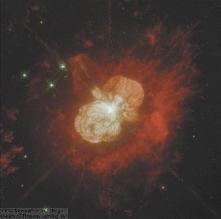 smaller pieces during star formation.