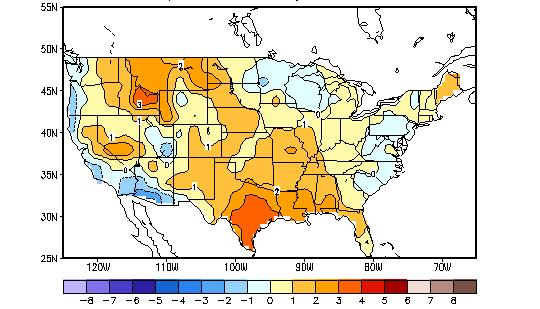 U.S. Temperature and Precipitation Departures During