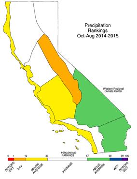 Temperature Data from California Climate Tracker, WRCC April 1 Snowpack Percent of Average From California Cooperative Snow Surveys Sierra Snowpack vs Winter Temperature