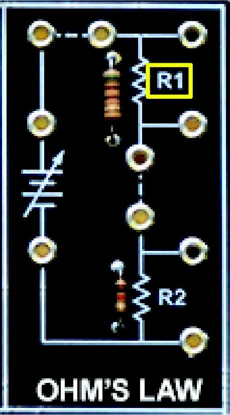 Ohm s Law DC Fundamentals In a circuit with an applied voltage of 10V, circuit current measures 15 ma (0.015A).