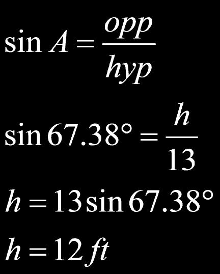 Slide 235 / 240 Since A = 1 bh 2 and b =