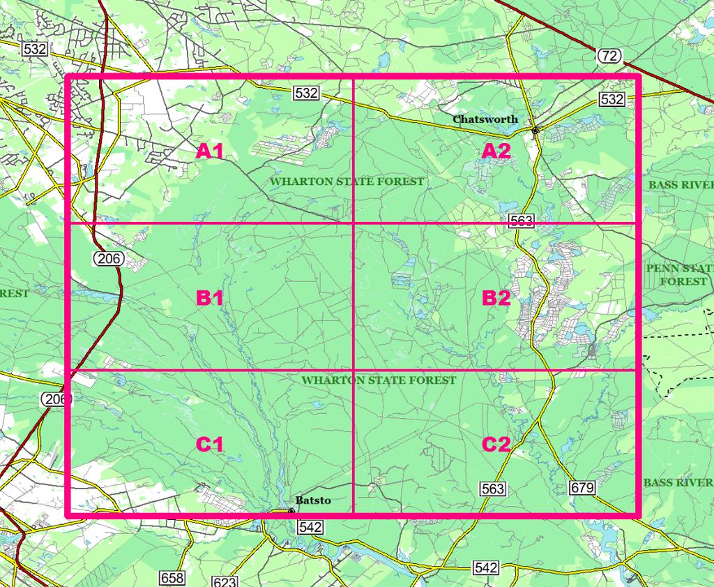 Boyd's HD Map of Wharton for Garmin by Boyd Ostroff, revised 1/10/2018 Here's a subset of the larger Map of the Pines HD formatted for use on your Garmin handheld.