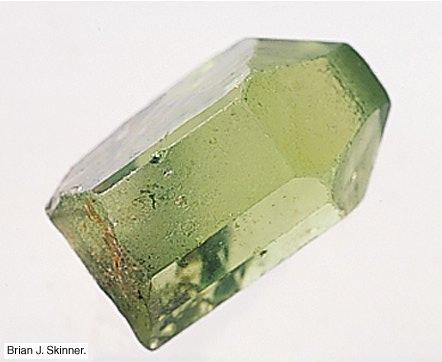 Olivine: formed from