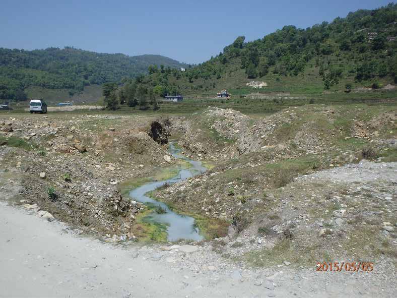 Sinkhole in the Armala area Erosion process in the subsoil