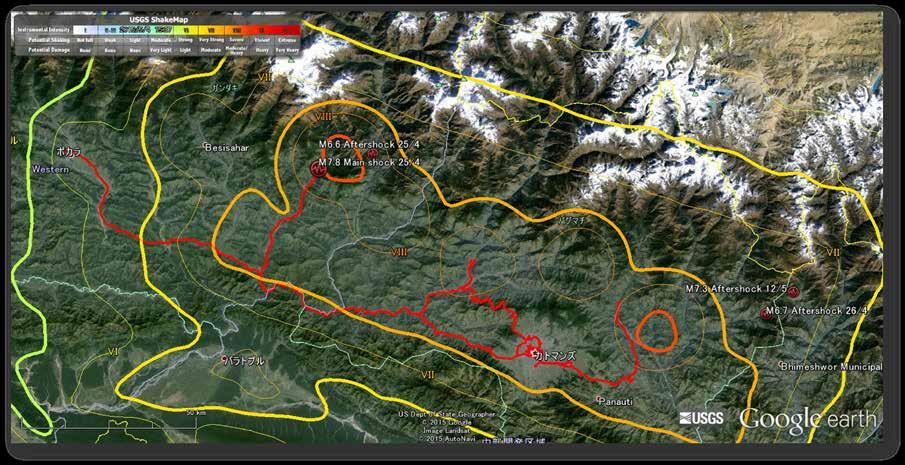 1. Damage survey Day 1 (5/1): Kathmandu (city center) Day 2 (5/2): Trishuli and Melamchi Day 3 (5/3): Kathmandu (suburbs) Day 4 (5/4): Baluwa (Epicentral area) Day 5-6 (5-6/5): Pokhara