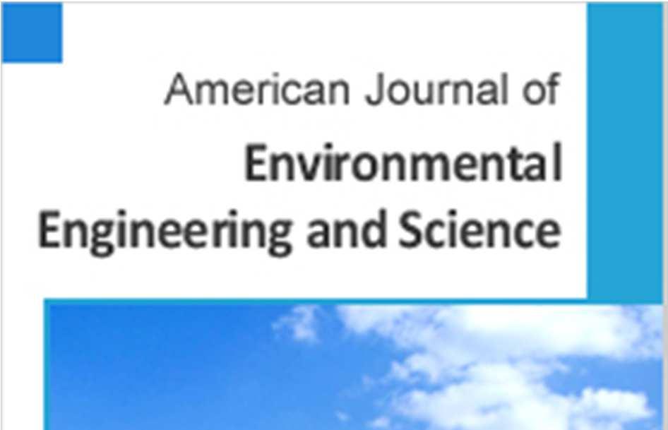 American Journal of Environmental Engineering and Science 2016; 3(2): 68-74 ttp://www.aascit.