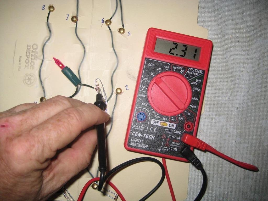 measuring voltage The electrical push which the cell gives to the current is called