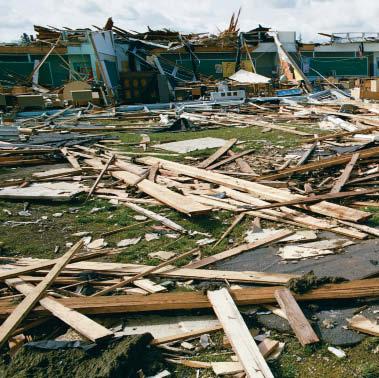 A tornado can have devastating effects on buildings, property, and land. A tornado with winds moving with furious speed will rip through a town and destroy everything in its path.