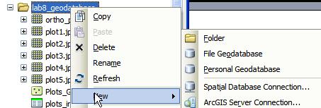 Lab#8: Geodatabase Concepts Page#3 of 25 Then specify that this will be your default Arcmap geodatabase File Menu Map