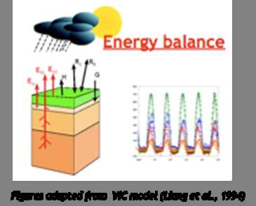 subsurface flow (3D Richards equation) and energy budget