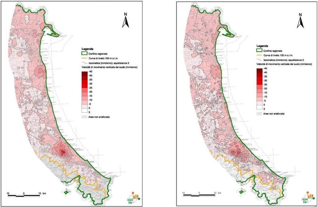 Coastal area Subsidence Map 1992-2000 2002-2006 Densely populated Tourism Natural resources Areas below sealevel Fluid withdrawal Risk of salt