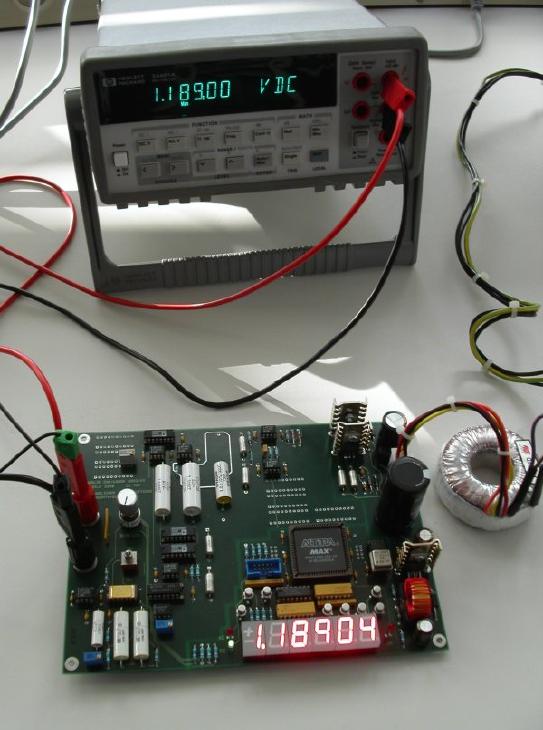 Voltmeter Voltage is measured with a voltmeter. Voltmeters are connected in parallel and measure the difference in potential between two points.