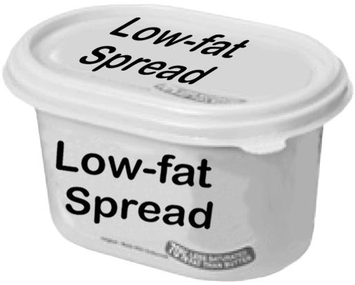 3. Below is a picture of a tub of low-fat spread. (a) The low-fat spread contains saturated, monounsaturated and polyunsaturated fats.