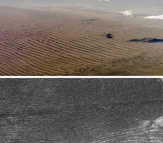 Dunes on Earth Life on Titan? The atmosphere of early Earth was probably similar in composition to the current atmosphere on Titan.